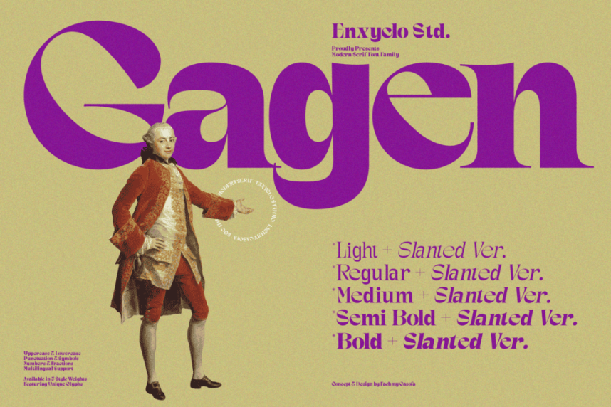 Gagen – Modern Serif Font Family preview image 1