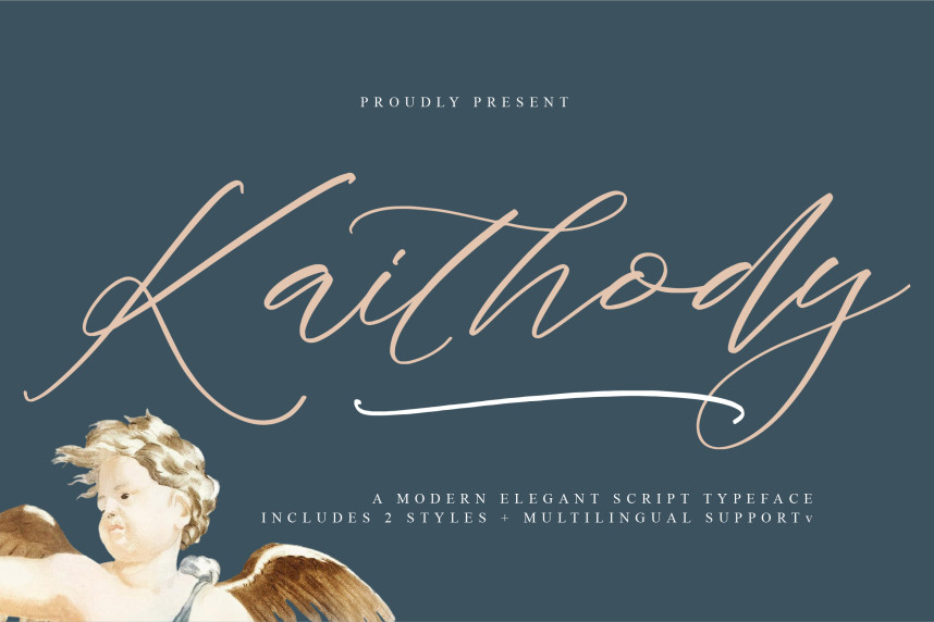 Numbers Font Stye Kaithody Handwritten Font - Befonts