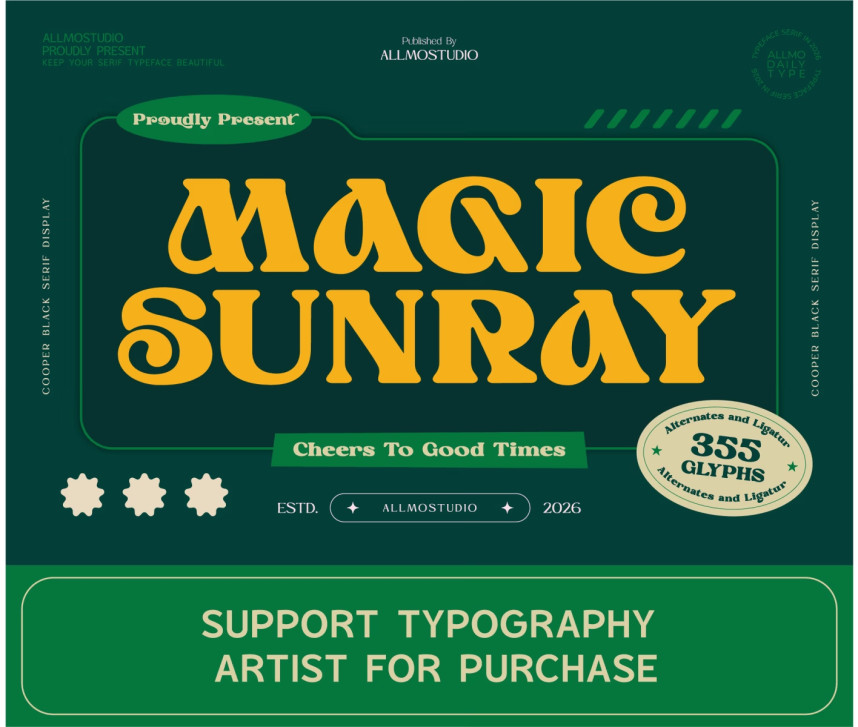 Magic Sunrise Font preview image 1