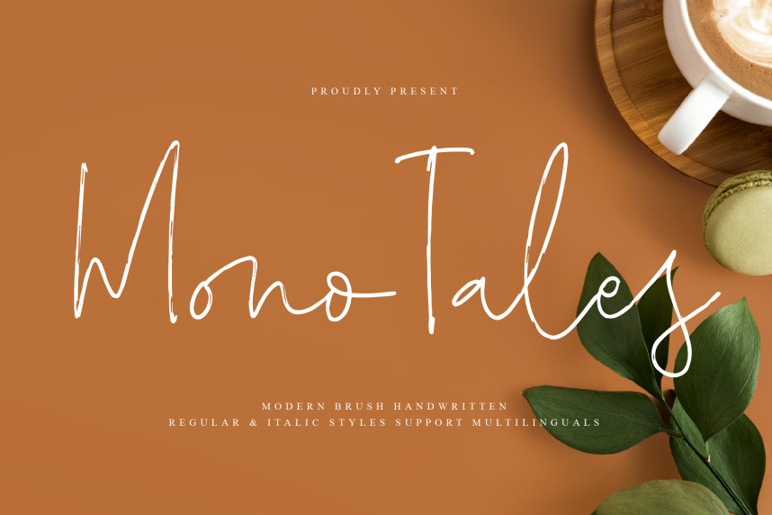 Numbers Font Stye Mono Tales Handwritten Font - Befonts