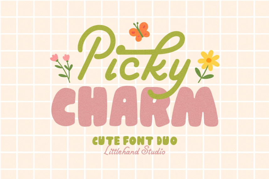 The Numbers Font Cod Picky Charm Sans Font - Befonts