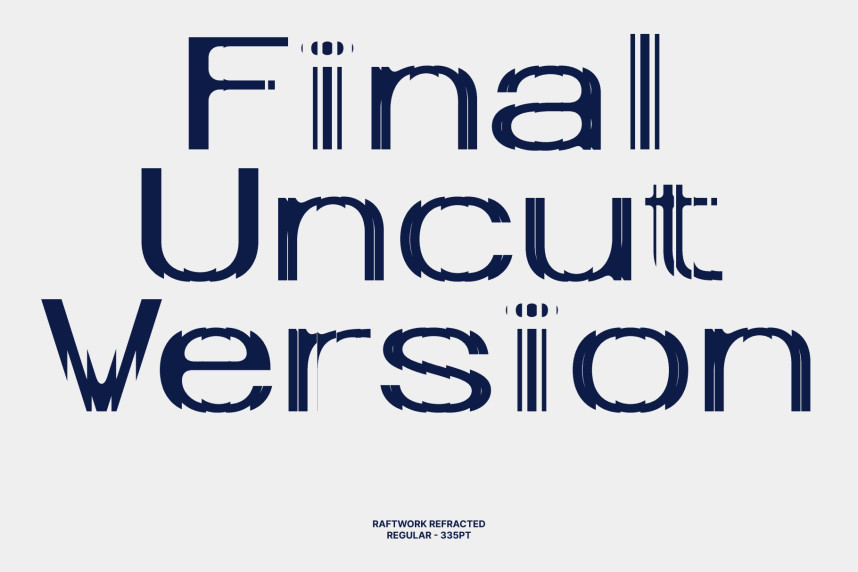 Raftwork Refracted Font preview image 3