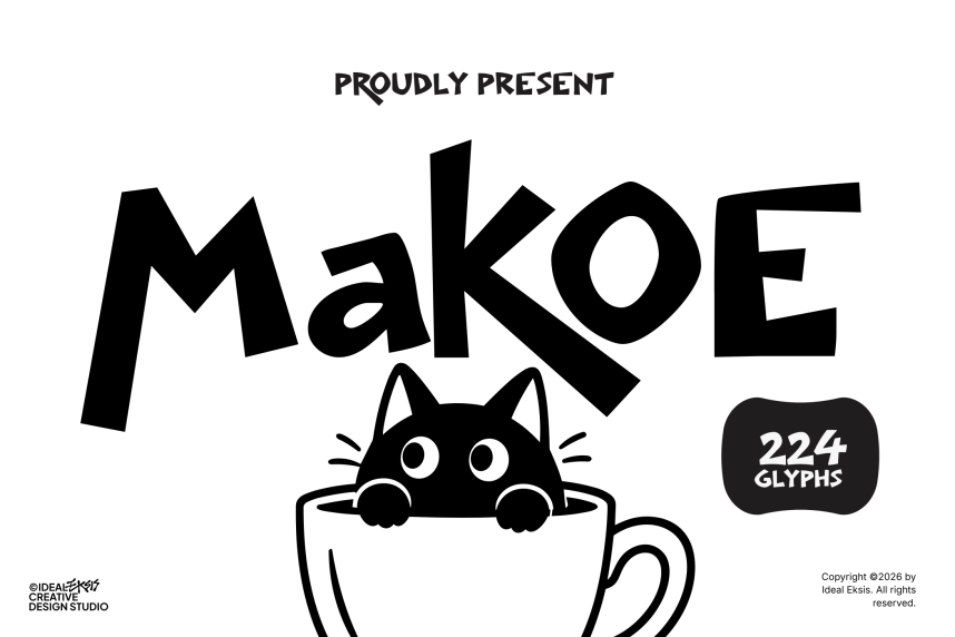 Makoe - Display Font - Befonts
